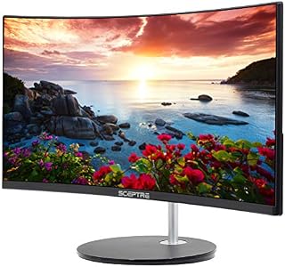 Sceptre NEW 24" Curved 75Hz Gaming LED Monitor Full HD 1080P HDMI VGA