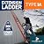 Louisville Ladder Fiberglass Extension Ladder, 28 feet, 300-pound duty rating, Type IA, FE3228,Orange