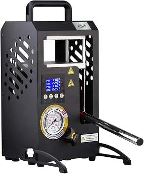 10 tons Hydraulic Heat Press Machine with Dual Heating Plates 6x6 Inches 10T Portable Manual Heat Pressing Machine with Smart LCD Screen