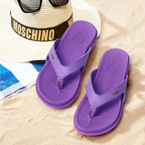 Image of KuaiLu Women's Orthotic Arch Support Flip Flops Yoga Mat Thong Sandals