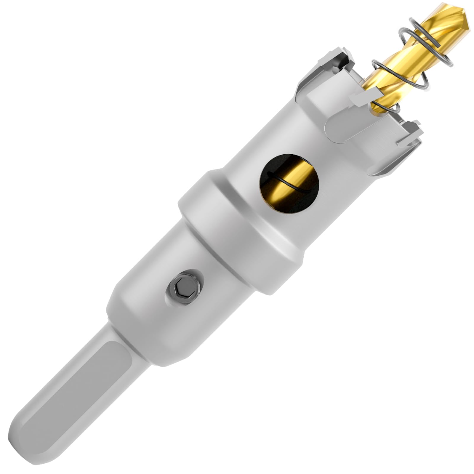 CATITO 7/8"(22mm) Upgraded Heavy Duty Carbide Hole Saw, Metal Steel Hole Saw Drill Bit, TCT Hole Cutter-Alloy Hardness and Life Upgraded, Ideal for