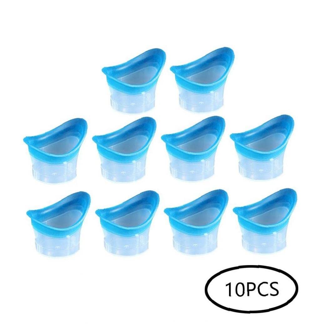 10 Piezas de Silicona Taza de Lavado Ocular para Refrescarse y Limpiar los Ojos