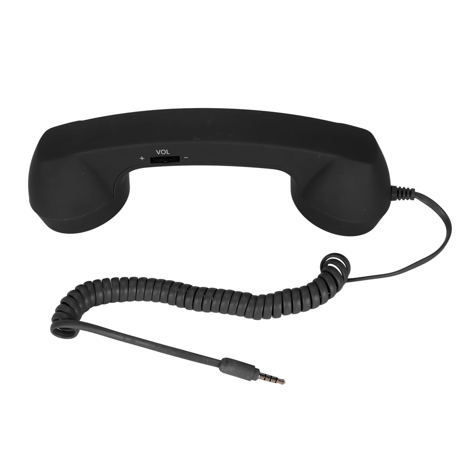 Combiné Rétro combiné de Téléphone Portable USB C combiné de Téléphone Vintage Résistant aux Radiations avec Prise 3.5 Mm pour Smartphone (Noir)