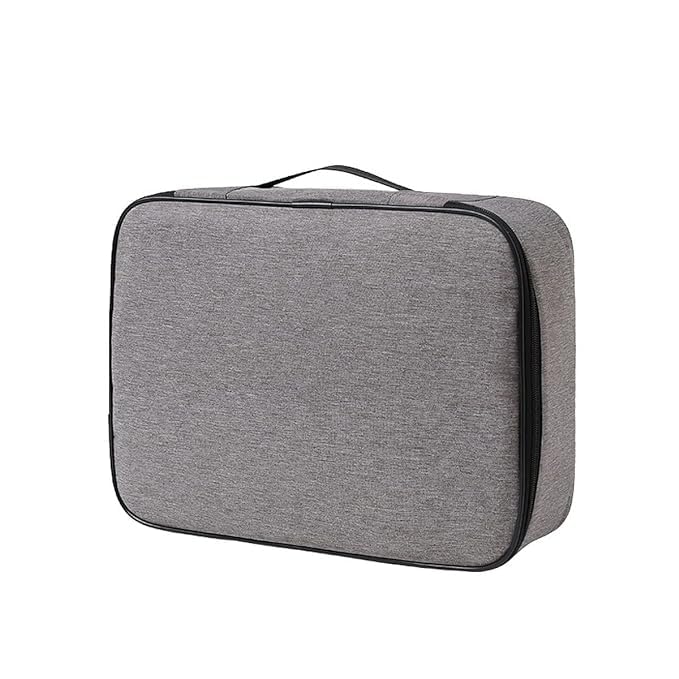 Document Storage Organizer Bag Muitilayer File Pocket & Waterproof Bag With Code Lock For Laptop,Notebooks,Passport,Home,Office,Travel