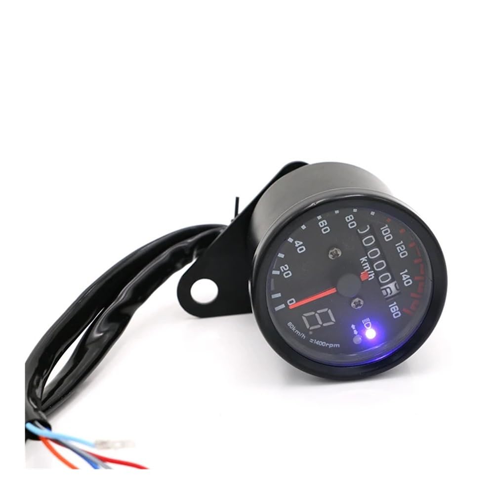Contagiri contachilometri 12V Moto Doppio Contachilometri Tachimetro Misuratore Di Velocità Con Bancarelle Luce Notturna Retroilluminazione A LED Parte Del Motociclo 12V