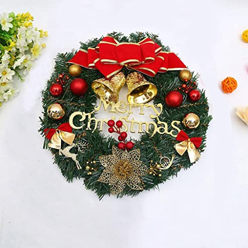 Couronne de Noël au mode unique pour festival ornement décoratif mural 30 cm