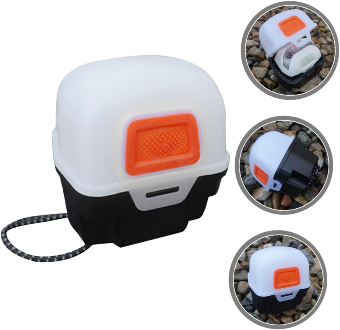 VANZACK Headlamp Storage Box for Camping and Hiking, Plastic White Case image 3