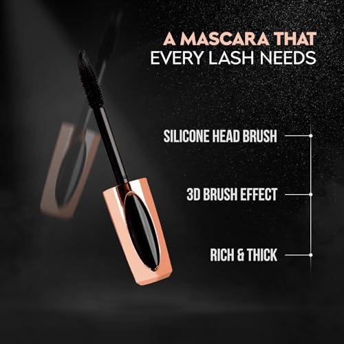 Gleva 4D Silk Fibre Mascara, Waterproof Durable Long Lasting Mascara Natural Eye Makeup, Smudge-Proof Extra Long Lash Extension & Volume Eyelash Masca - Image 3