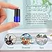 Furnido Pack of 50,1ml (1/4 Dram) Glass Roll on Bottle Mixed Color Sample Test Roller Essential Oil Vials Stainless Steel Roller Balls With Black Cap For Aromatherapy,Perfume Oils-Pipette included