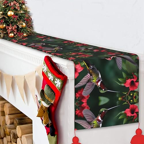 Chemin de table rustique colibri, le cadeau idéal pour Noël et cuisine - 5