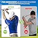Maxgigi Retractable Golf Swing Trainer - Golf Swing Training Aid for Warm-up & Strength Training for Chipping Hitting, Right-Handed Portable Training Aid with Click Feedback Golf Accessories