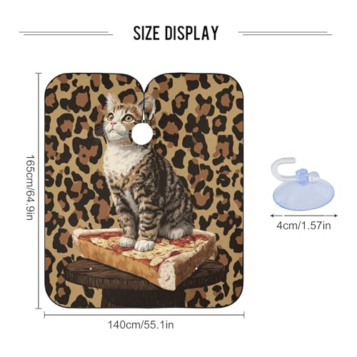 Capa de Barbero Impermeable ALZA Retro Cats 140x165cm miniatura 3