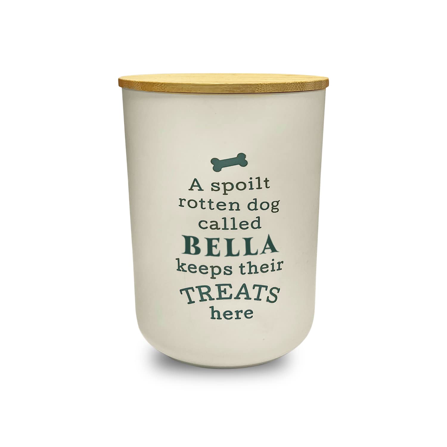 History & Heraldry Personalised Dog Treat Jar - Bella