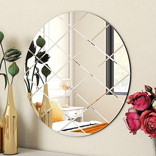 Home Supplies Bronze Rectangular Wall Mirror for Christmas, Modern Wall-Mounted Mirrors for Hallway, Entryways, and Lounge (Rectangular Bronze Mirror, 50x70cm)