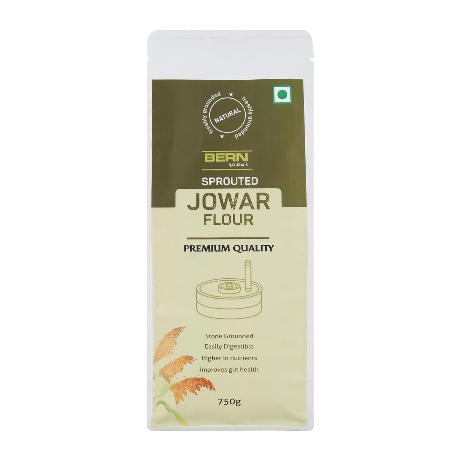 BERN NATURALS Healthy Chakki Ground Sprouted Jowar Flour -Stone Grounded Atta-Soft Fluffy Rotis-Gluten Free-Millet Flour-Sorghum Flour-Jonna-Jonna Atta-Natural Ingredients- 750 Grams (B0CZSC92CJ) Amazon Price History, Amazon Price Tracker