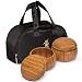 Bamboo Bowls (Gosu) for Go Game Stones, 6.3 x 4.3 Inches