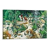 Bev Doolittle - Forest Has Eyes Wall Poster Art Canvas Printing Poster Office Bedroom Aesthetic Poster Frame-style 24x16inch(60x40cm)