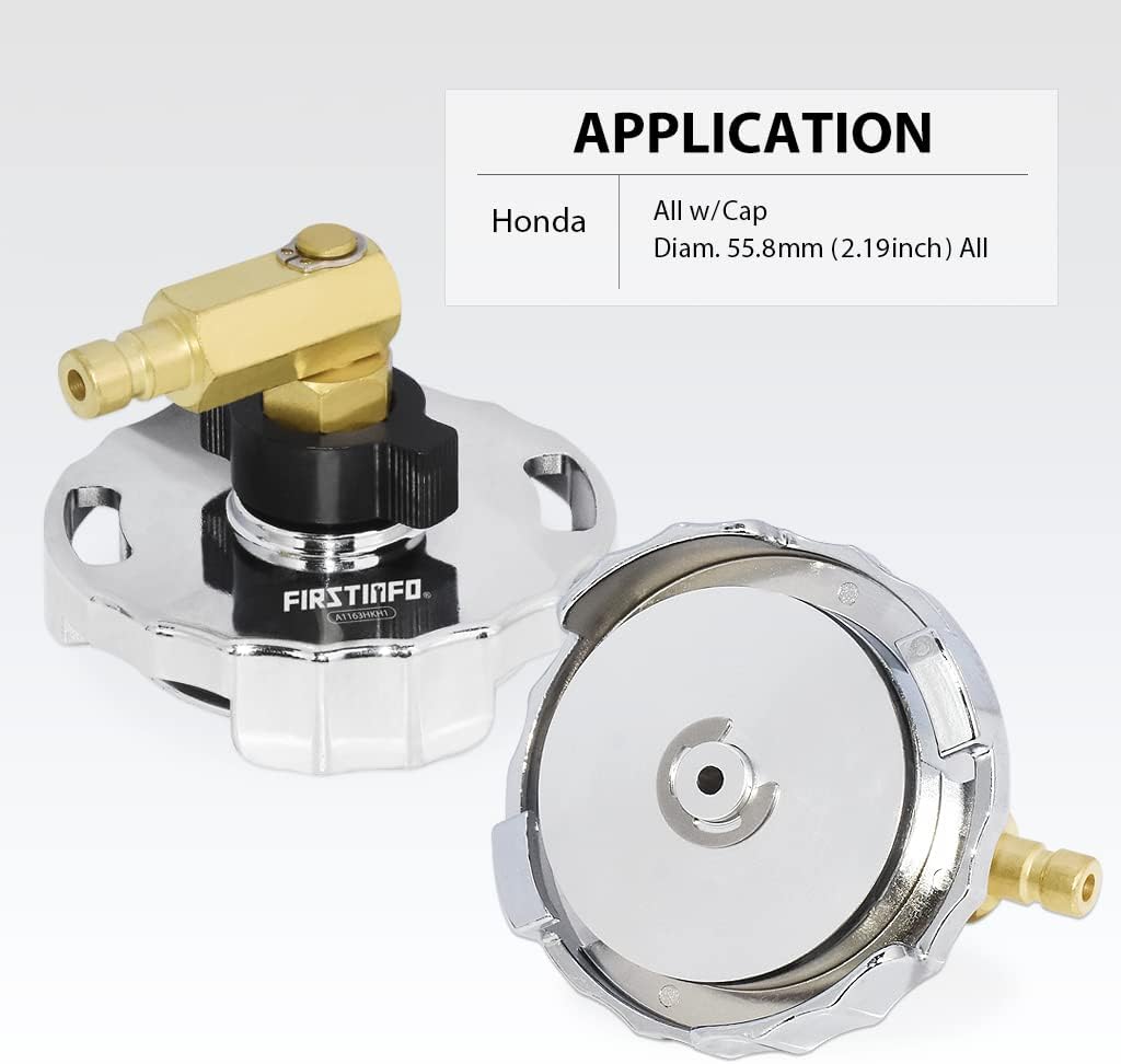 FIRSTINFO A1163HKH1 Metal Master Cylinder Reservoir Adapter, Compatible with Honda Master Cylinder Reservoir