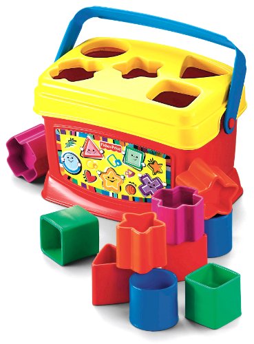 Image of Fisher-Price Baby's First Blocks – set of 10 blocks for stacking and sorting play for infants ages 6 months and older