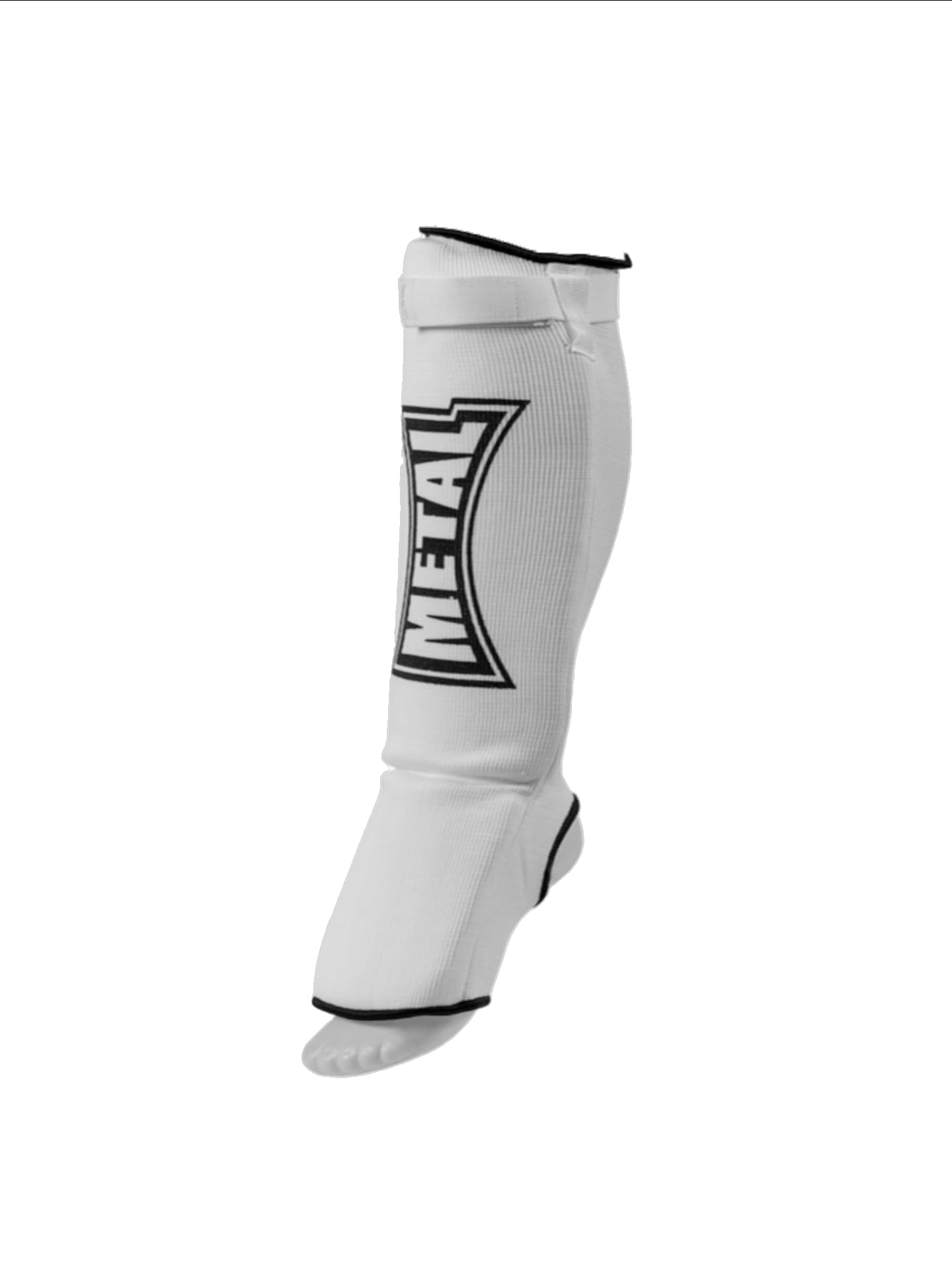 Protège-tibias + pied détachable pro Metal Boxe - Protèges tibias