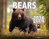 2024 Bears Wall Calendar 16-Month X-Large Size 14x22, Best Grizzly, Brown, Black Bears Calendar by The KING Company-Monster Calendars