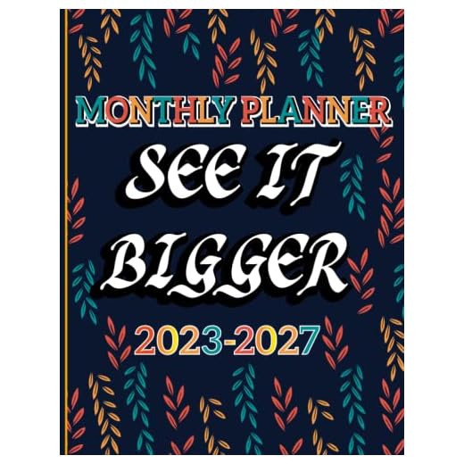 Plan Ahead See IT Bigger Planner 2023-2027 Monthly/Weekly: 5 Years Planner With Large Print for business and organization (8.5" x 11"),170 Pages with daily to do list ,wish list, and more…
