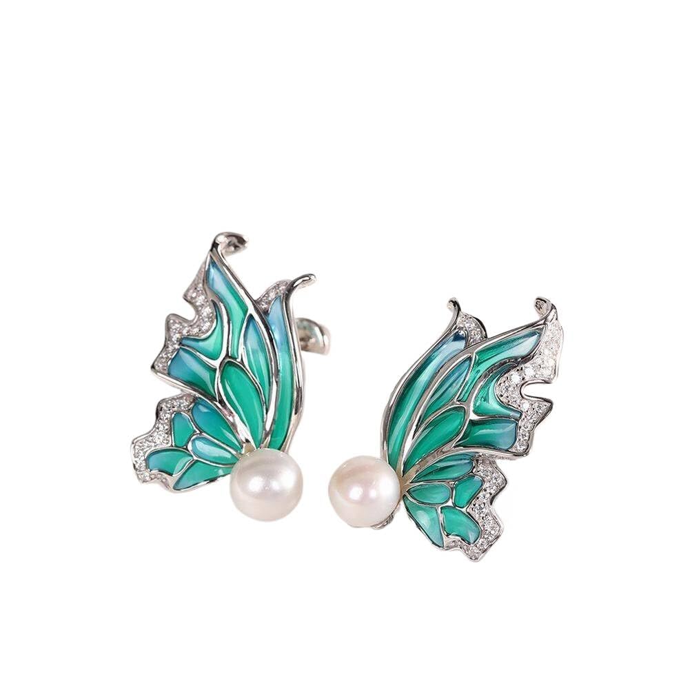 Boucles d'oreilles en perles colorées en émail cadeau idéal