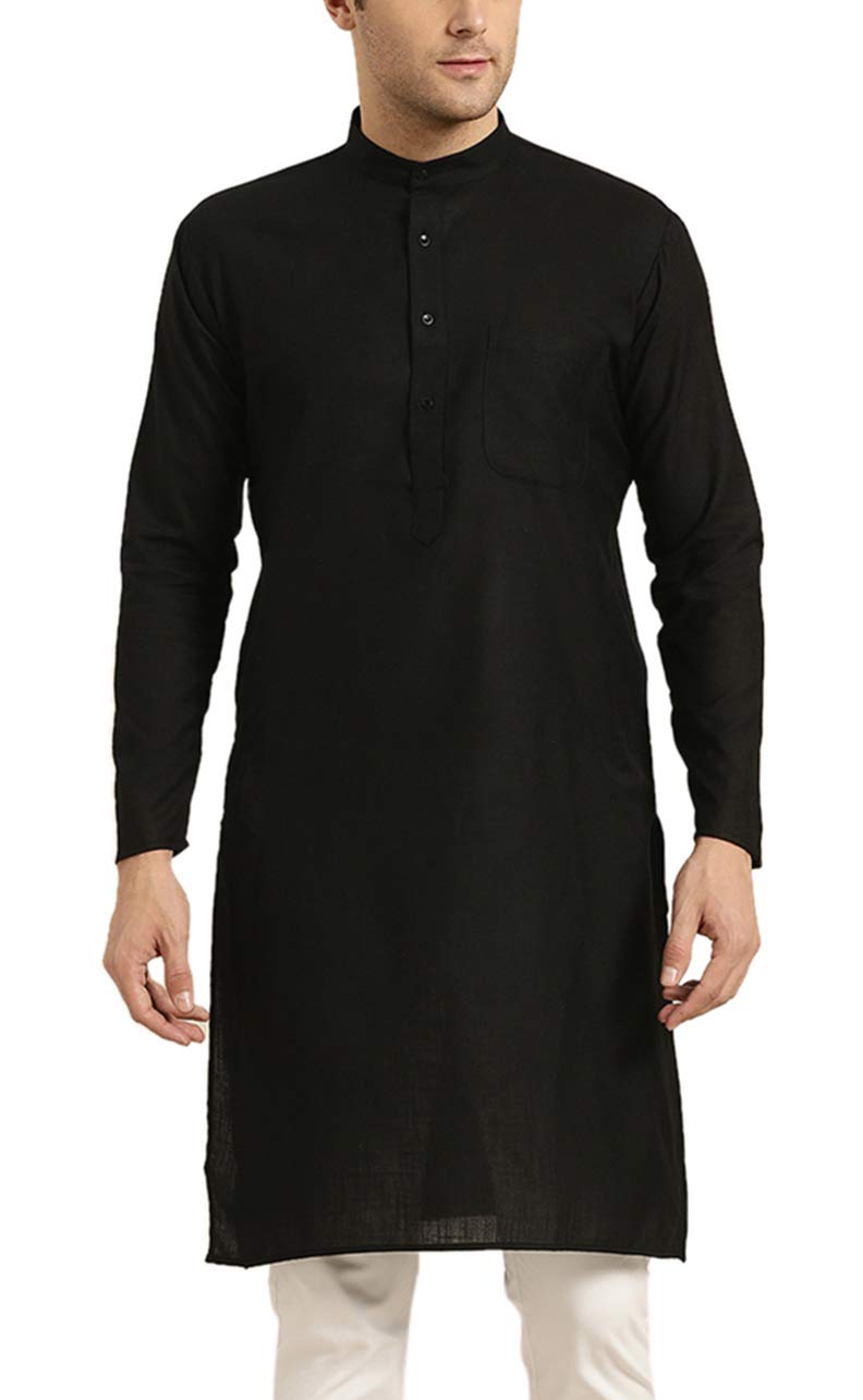 sojanya (Since 1958 Men's Solid Cotton Kurta – Crafted for Elegance-picture-12