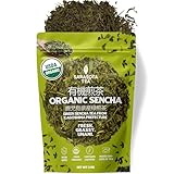 Organic Japanese Sencha Green Tea Loose Leaf | Premium Green Tea from Kagoshima Prefecture | 100% USDA Organic | Fresh & Grassy Flavor | 3oz Bag | High Antioxidants | Non-GMO