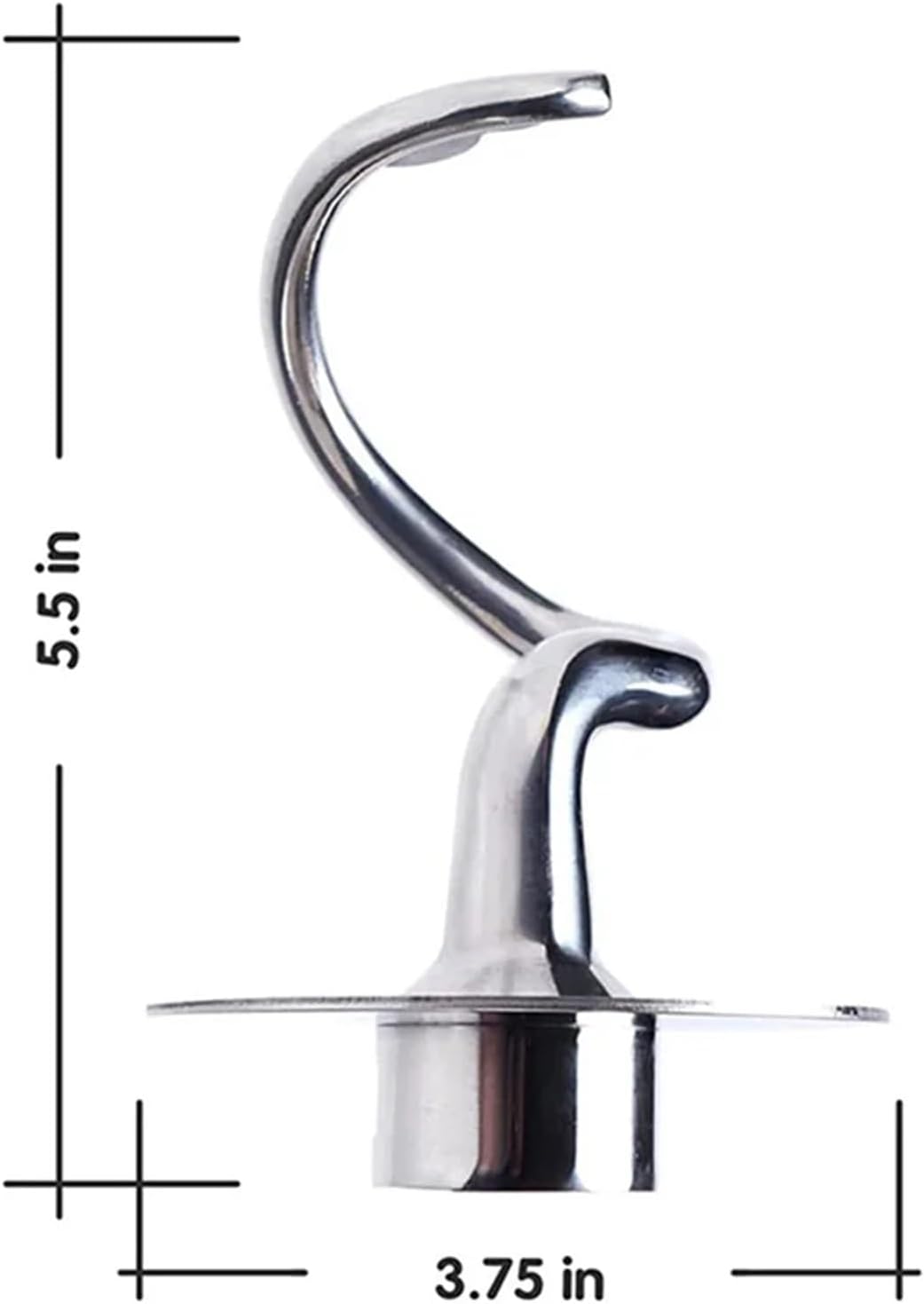 Spiral Dough Hook, Compatible With KitchenAid, For 4.5-5QT Tilt-Head Stand Mixers
