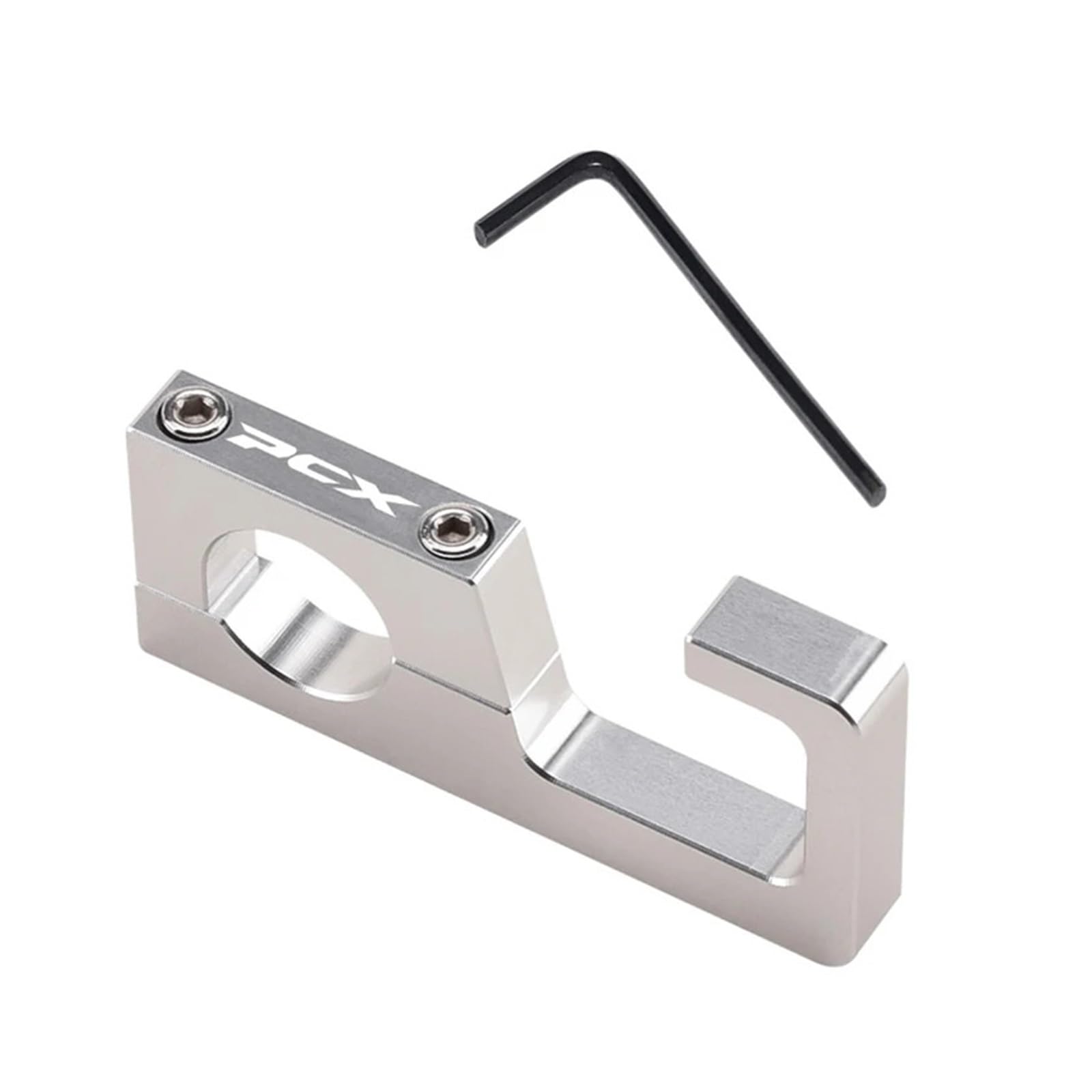astuyhj Non-Slip Handlebar Hook for Hon@&da PCX125 PCX150 PCX160 PCX 160 PCX 150 PCX 125 22mm Motorcycle Hook Helmet Luggage Bag Hook Holder Hanger Hooks Pcx160(1PC Silver)
