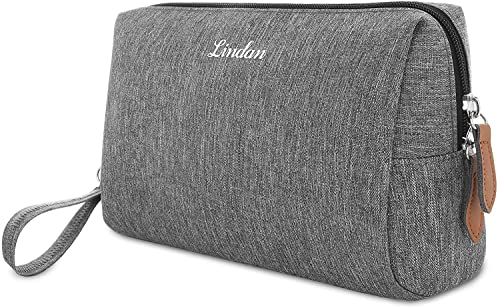 Makeup Bag Cosmetic Bag Make Up Bag Travelling Cosmetic Bags For Women Travel Make Up Pouch Bags Toiletry Pouch, Makeup Bags For Women,Grey