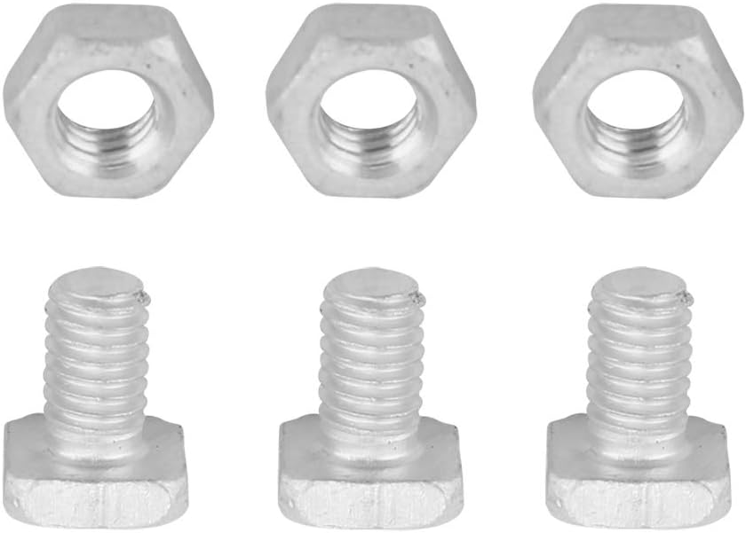 TOPINCN Greenhouse Repair Kit Hardware Set - 50pcs Aluminum Nut + 50pcs Bolt - Silver