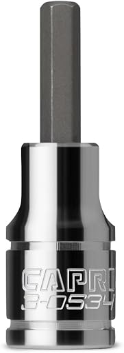 Capri Tools 3-0534 4 mm Hex Bit Socket, 1/4-Inch Drive, Metric