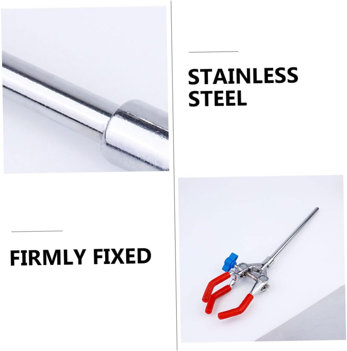 Adjustable Clamp for Lab Glassware 2pcs Flask Clamp Metal Flask Holder for Laboratory Use