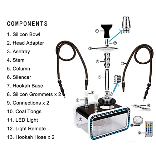 Hookah Head Adapter And Silencer For All Brands Cube Hookah,Cuboid Hookah,Bubble Hookah #TOP4