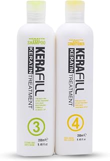 Kerafill Professional Shampoo & Conditioner For Keratin Hair | Smoothening Straight Keratin Care For Dry Damaged Frizzy Ha... Price In India