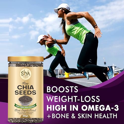 Image of Siya Premium Raw Chia Seeds 300 g (Pack of 3 box) - Healthy Raw Seed | Clean Chia Seeds for Eating | Healthy Snacks | Calcium and Protein Rich Seed (100% Organic)