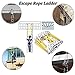 Emergency Fire Escape Rope Ladder - 4M/13.1Ft Portable Safety Ladder for Kids & Adults, Flame Resistant Escape Tool for Home Emergency Preparedness, Quick Rescue Solution