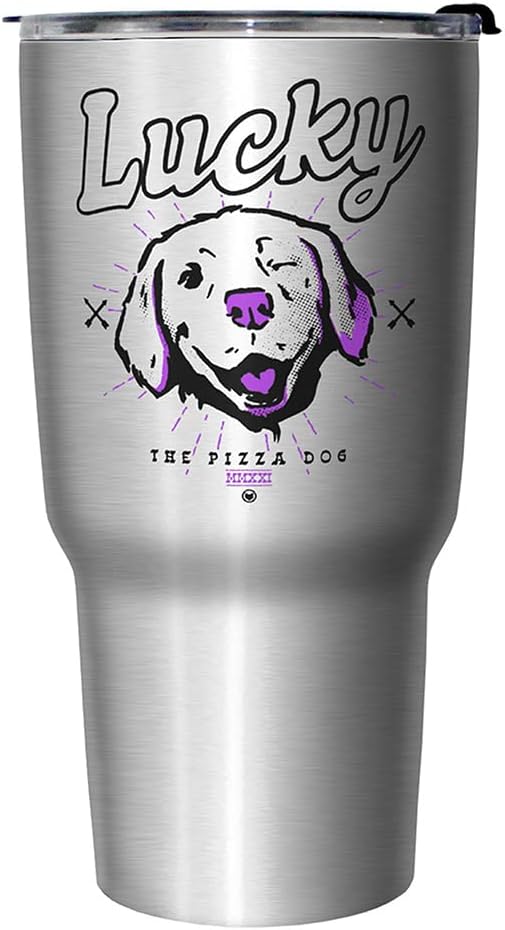 Marvel Hawkeye Lucky Craft 27 oz Stainless Steel Insulated Travel Mug, 27 Ounce, Multicolored