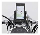 Ciro 50314 Chrome Smartphone/Gps Holder for 1-1/4