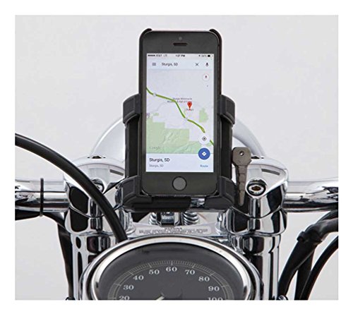 Support pour guidon 1-1/4 moto Ciro 50314 support chromé smartphone et GPS étanche