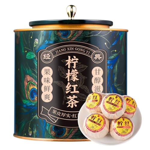 Exquisita Mezcla De Té De Limón Y Yunnan Dianhong-Té Negro De Limón Clásico-Encanto De Té Único (250G * 2)