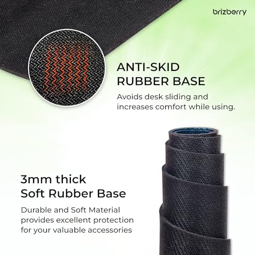 Image of Brizberry Extended Mouse Pad, Large Premium Desk Mat Anti Skid Rubber Base for Desktop Laptop PC Office Gaming 740 X 310 X 3 mm (DM Design 7)