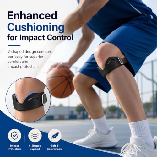 Image of PROBEROS 2PCS Patella Support Knee Cap Brace Knee Brace Patella Band