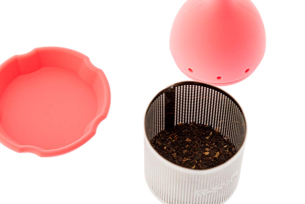 Koala Spain Infusor de Té Divertido, Forma de Flamenco, Base Antigoteo Silicona