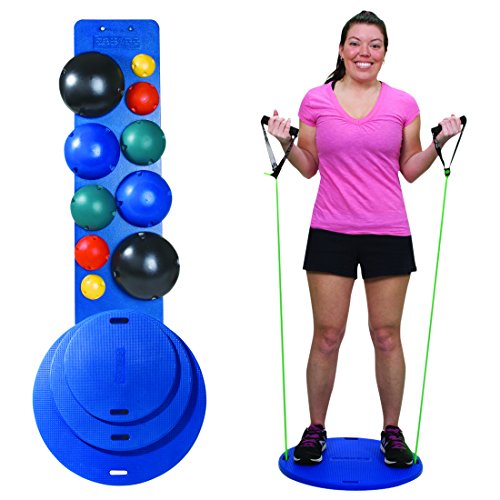 Cando - 1736 CanDo 10-1904 MVP Balance System, 10-Ball Set with Rack, 16, 20, 30