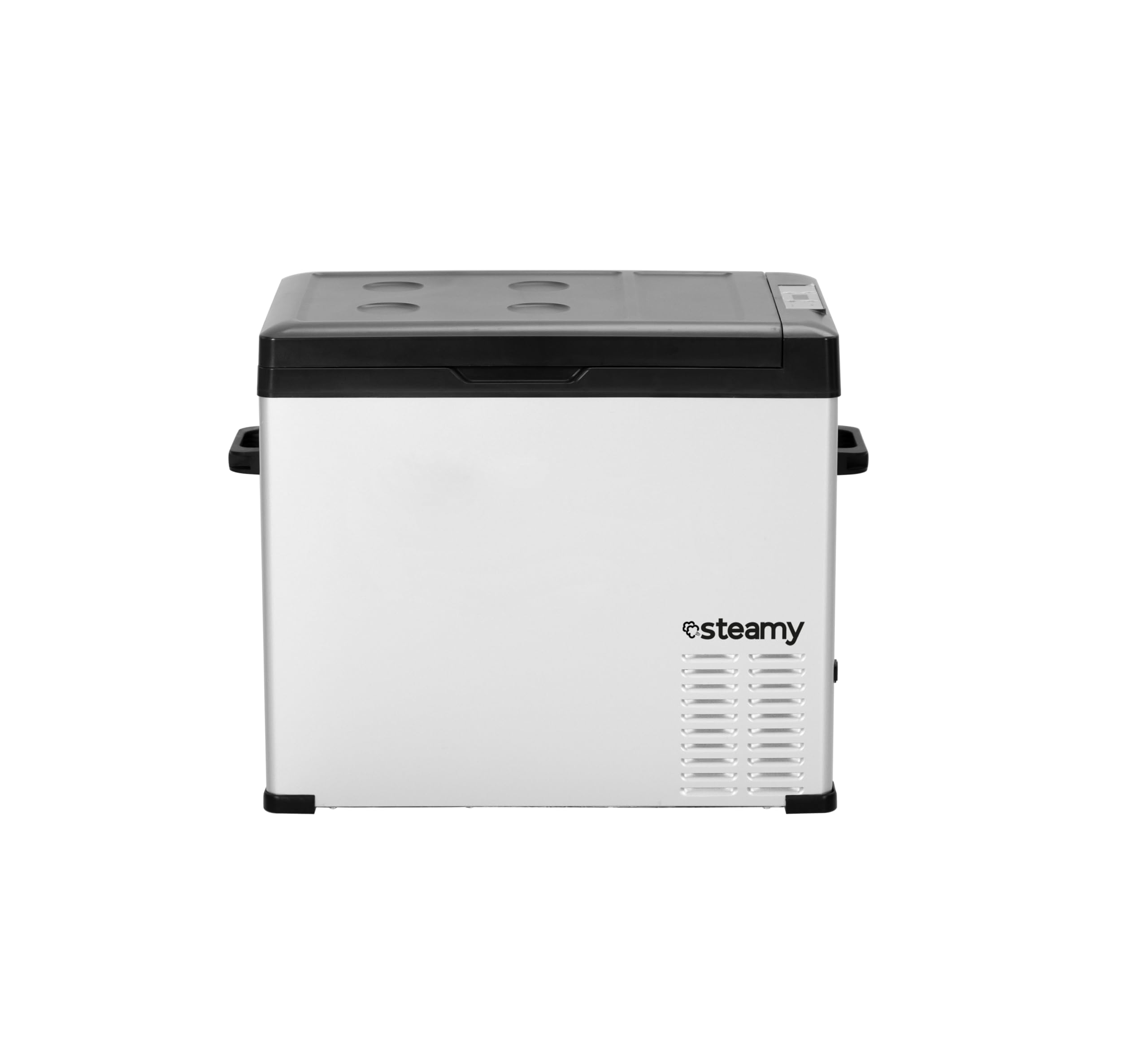 Steamy -E Single Zone 50, elektryczna lodówka kompresorowa, 44 litry, srebrna