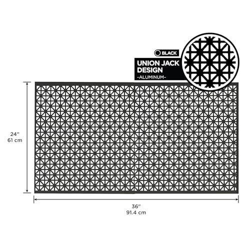Image of M-D Building Products 56000 24 in. x 36 in. x .020 in. Black Aluminum Sheet Union Jack