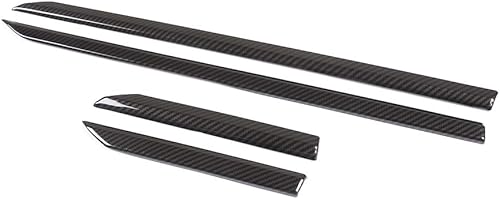 Miniatura 2 de CHEYA Fibra de carbono estilo ABS coche lado Fender cubierta Trim tira para Land Rover Range Rover Velar 2017 2018 accesorios de coche